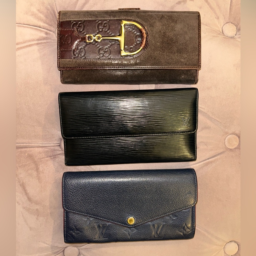 LV and Gucci wallets